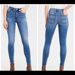 American Eagle Super Hi-Rise Jeggings Sz 4 Regular